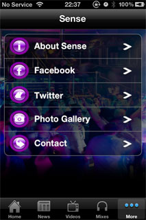 Sense iPhone App