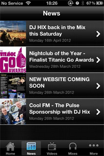 Sense iPhone App - News